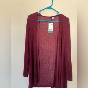 NWT Maroon Cardigan